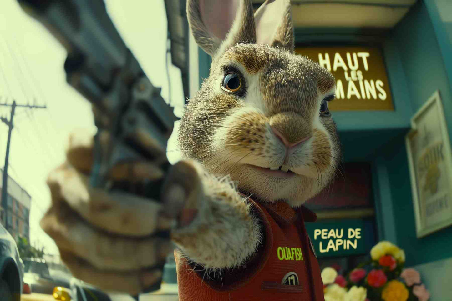 Haut les mains peau de Lapin Jacques M.