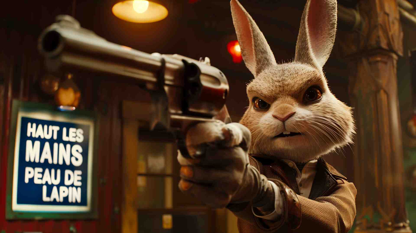 Haut les mains peau de Lapin Jackson