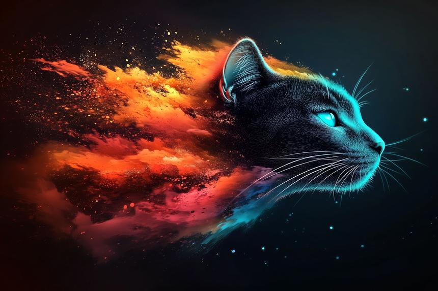 Ethermia — œuvre d'art animalier humoristique Ouafish