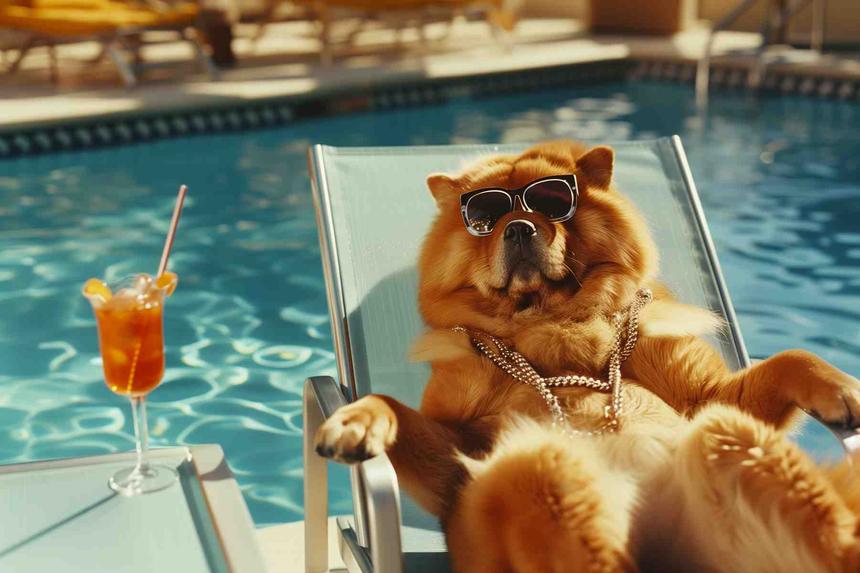 Il fait Chow-Chow — œuvre d'art animalier humoristique Ouafish