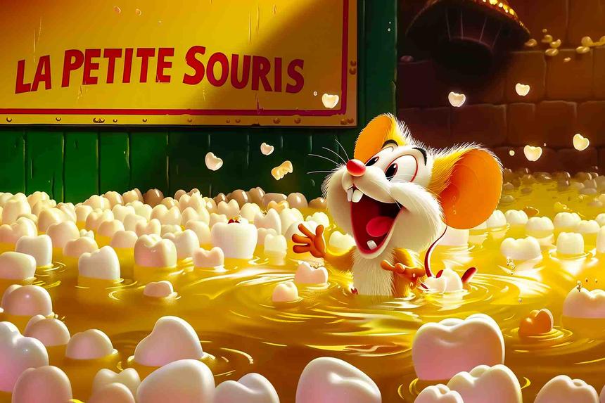 La Petite Souris Carrie — œuvre d'art animalier humoristique Ouafish