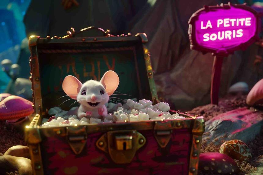 La Petite Souris — œuvre d'art animalier humoristique Ouafish