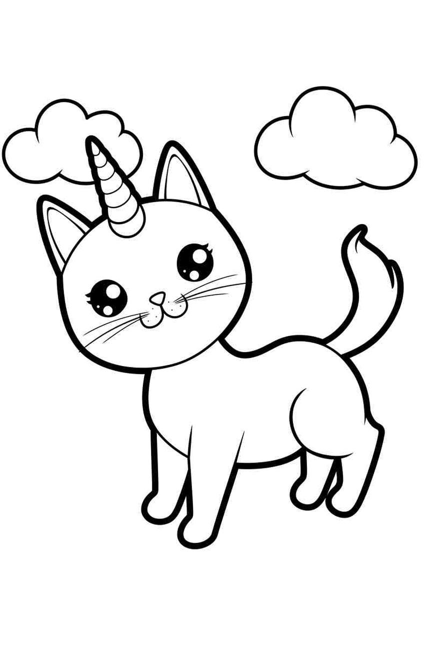 Le Chat Licorne — œuvre d'art animalier humoristique Ouafish