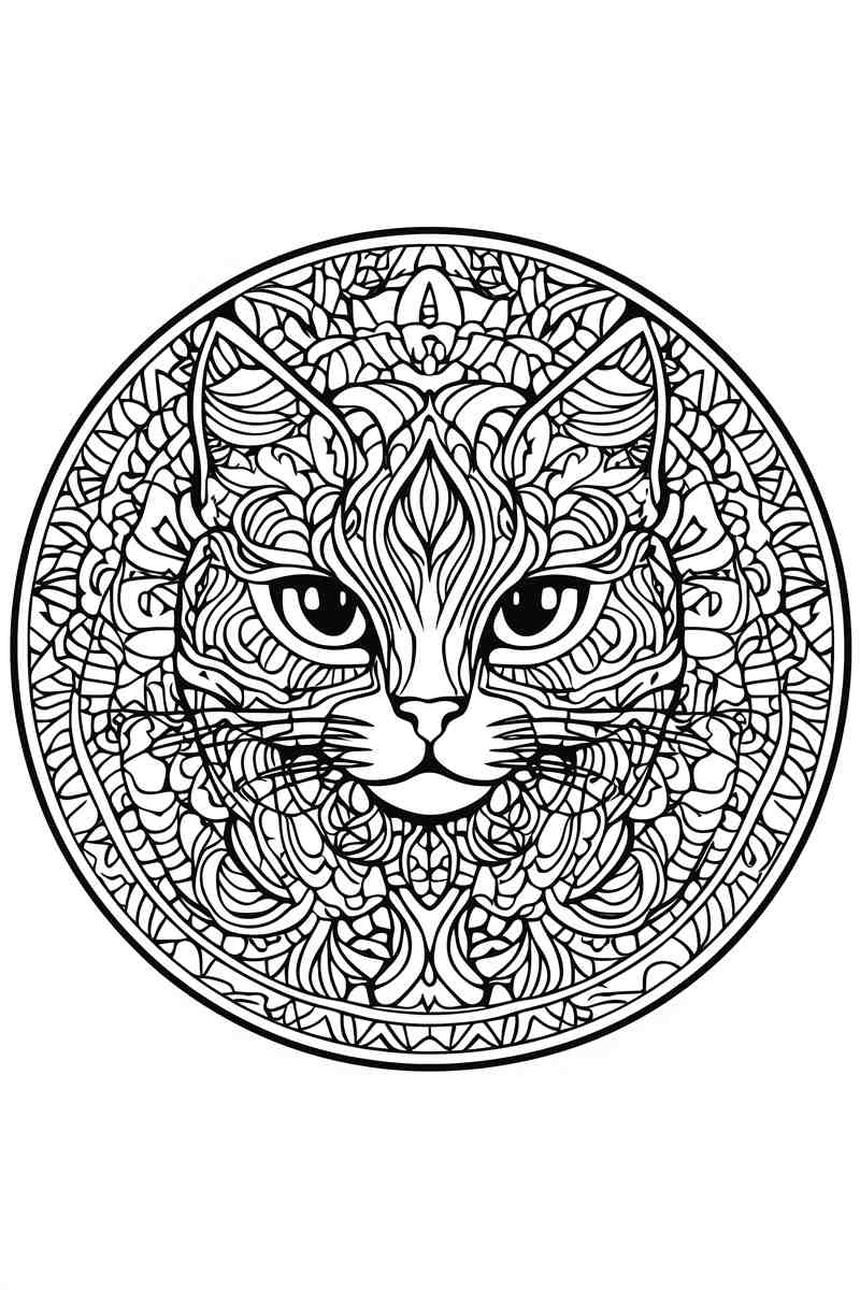 Le Chat Mangala — œuvre d'art animalier humoristique Ouafish