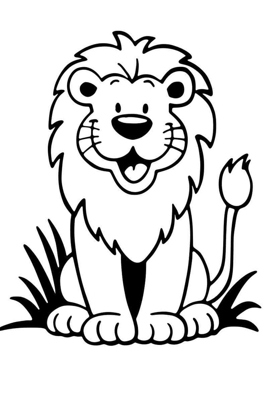 Le Lion Joyeux — œuvre d'art animalier humoristique Ouafish