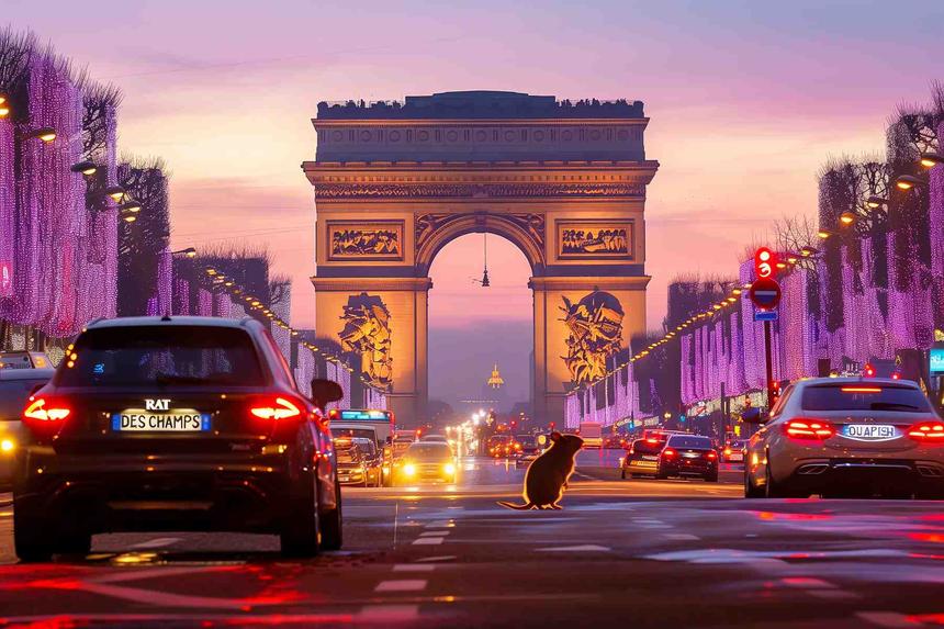 Le Rat des Champs Culottes — œuvre d'art animalier humoristique Ouafish