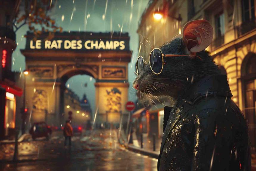 Le Rat des Champs Son — œuvre d'art animalier humoristique Ouafish