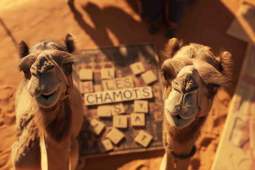 Les Chamots Croisés — œuvre d'art animalier humoristique Ouafish