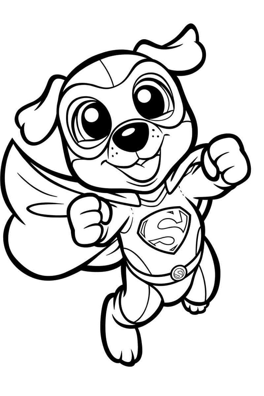 Super Chien — œuvre d'art animalier humoristique Ouafish