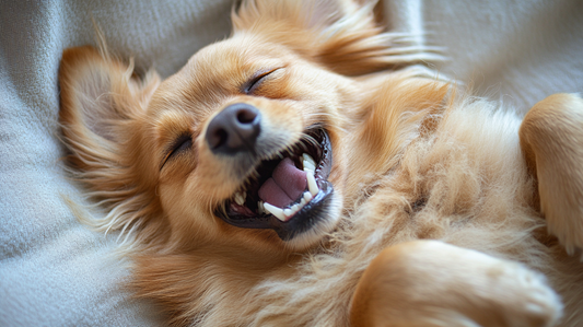 Chien heureux
