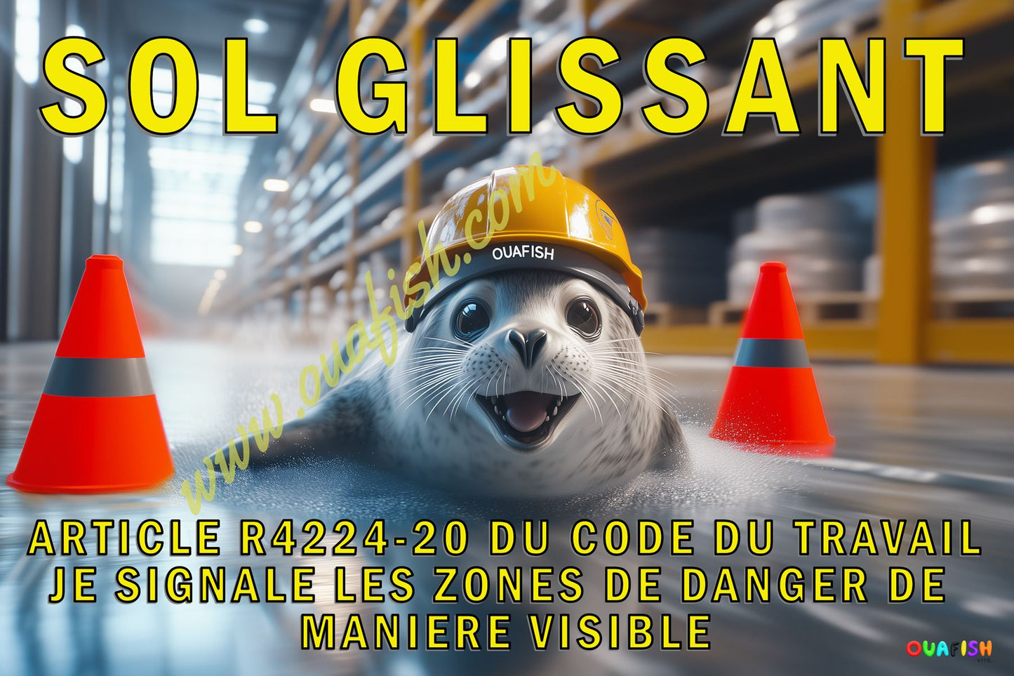 Santé Sécurité au Travail - Sol glissant